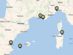 Mapa plavby