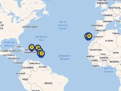 Mapa plavby