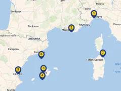 Mapa plavby
